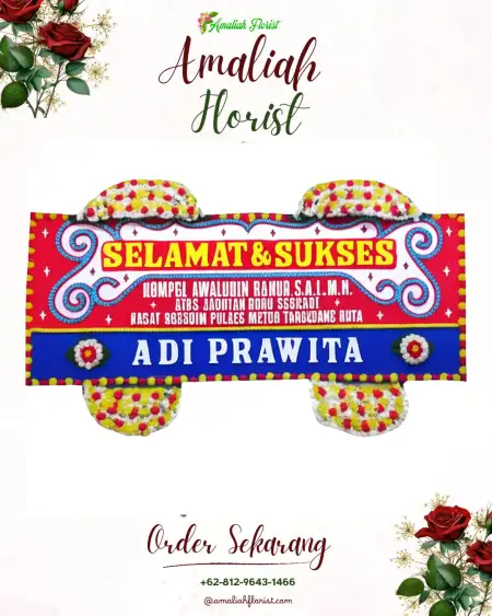Papan Bunga Ucapan Selamat Purbowangi